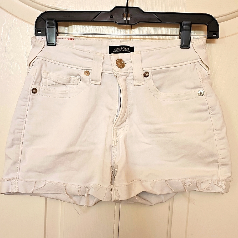 True Religion Women's White Shorts Size 27